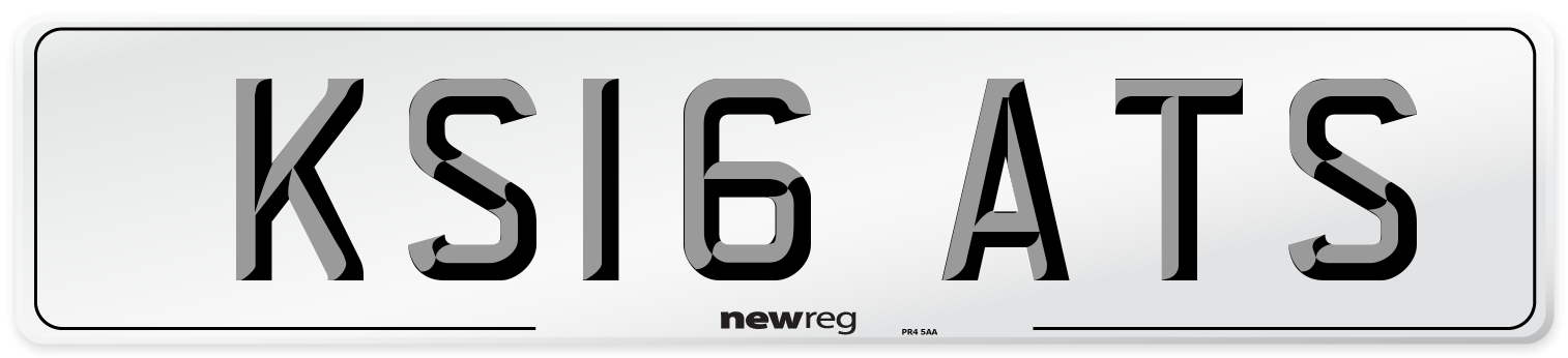 KS16 ATS Number Plate from New Reg